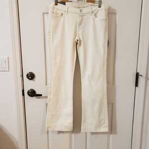 7 For All Mankind Size 30 Bootcut Women's Cream Jeans